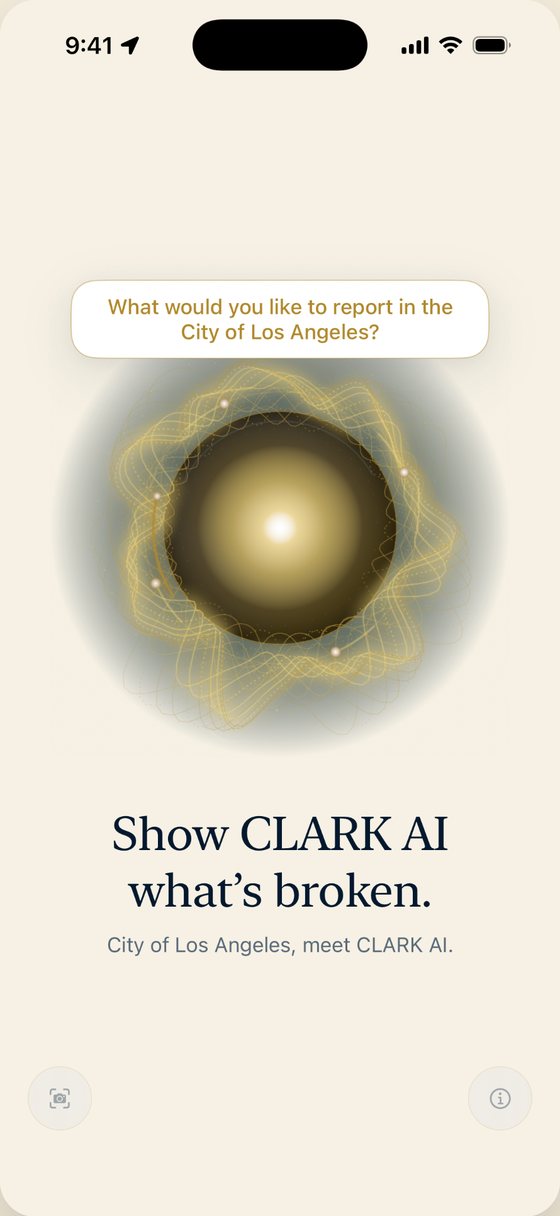 The CLARK App listening for a report